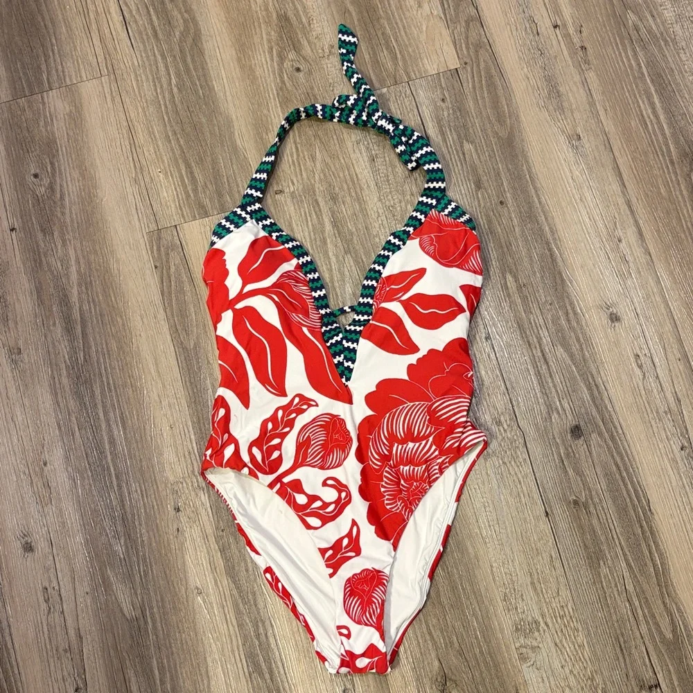 Celandine x Grace Gillespie Marcela Plunge One-Piece NWT M Anthro - Picture 4 of 14